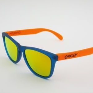 Oakley Frogskin Blue and Orange Blacklight Series